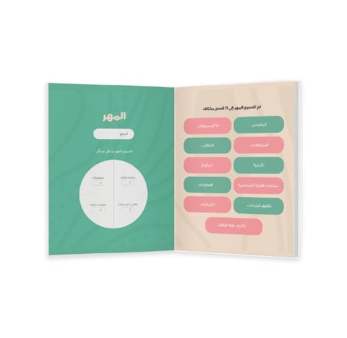 مفكرة تفاصيل الفرح