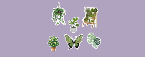 ملصقات النباتات