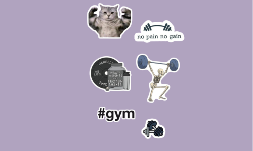 ملصقات الجيم