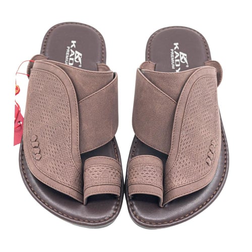 حذاء شرقي رجالي طبي بني غامق