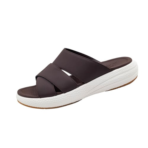 حذاء رجالي خليجي طبي بني غامق