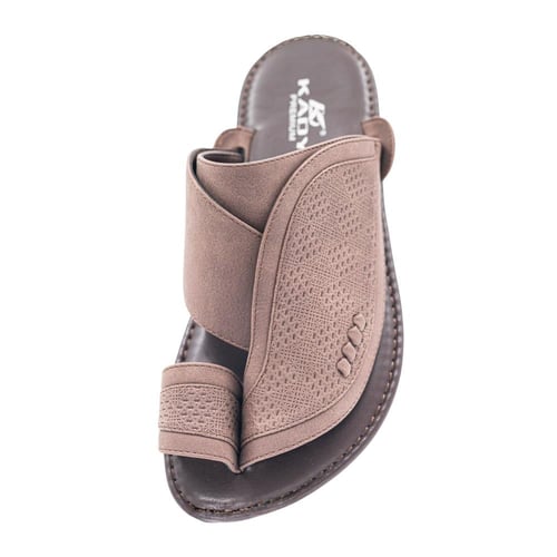 حذاء شرقي رجالي طبي بني غامق