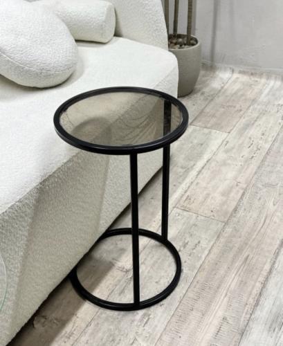 طاوله خدمه سطح زجاج عسلي