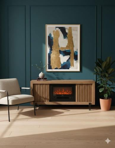 جهاز تدفئة مع الديكور