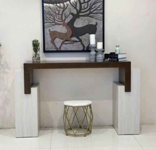 مدخل بديل رخام سطح بني