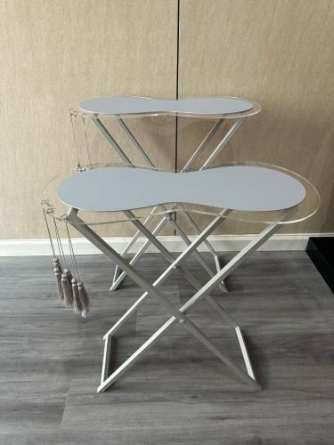 طقم طاولات تقديم اكريلك