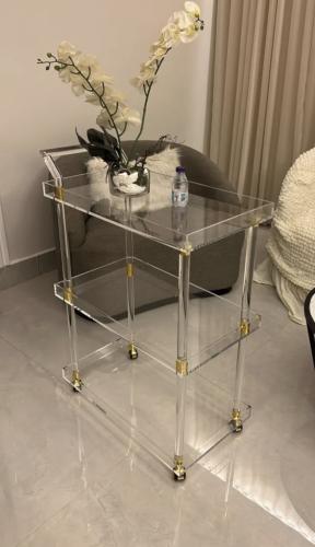 عربة تقديم اكريلك