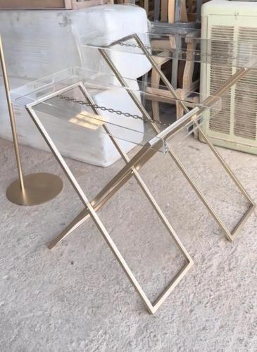 طاولات تقديم قطعتين مع الاكريلك