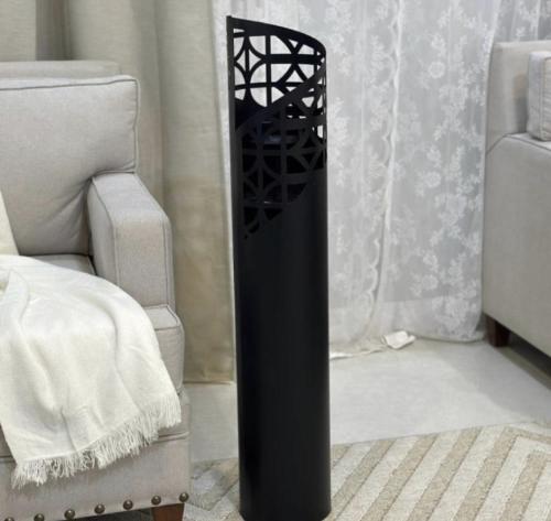 مبخرة حديد شكل عصري لون أسود