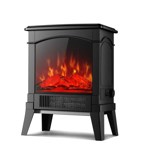 دفاية ديكور على شكل دولاب لون اسود