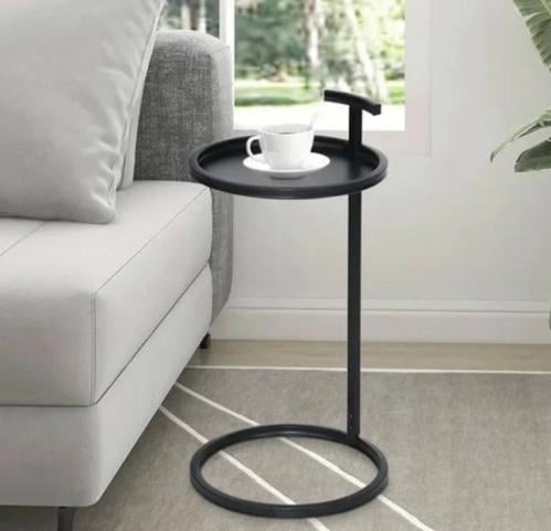 طاولة خدمه دائري اسود