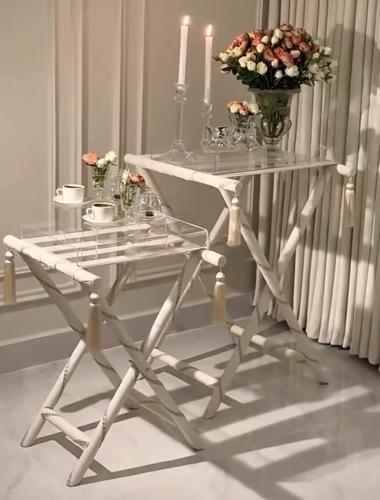 طاولات قطعتين بدون اكريلك