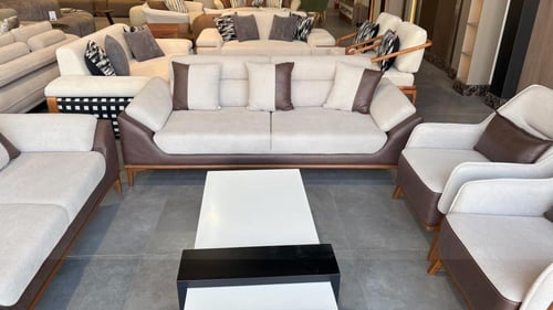 طقم كنب قماش | جلد