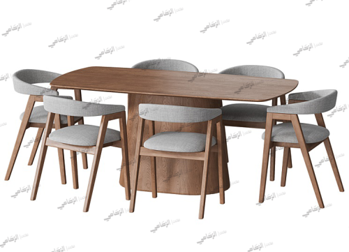 طاولة سفرة خشب 6 كراسي