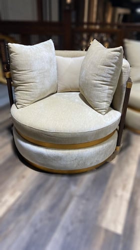 كرسي قماشي بمساند ذراعين | 2 حبة