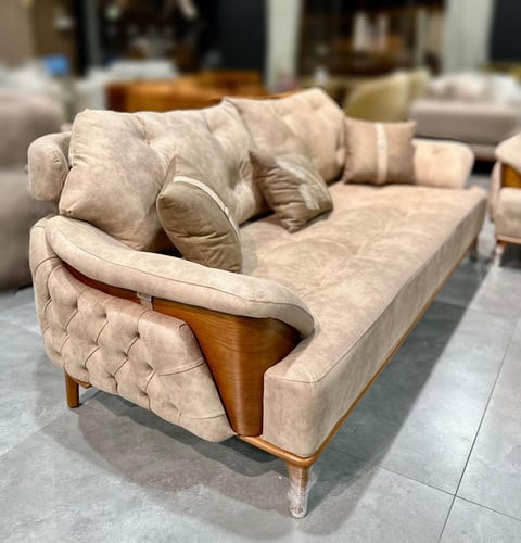 طقم كنب قماشي 8 مقاعد