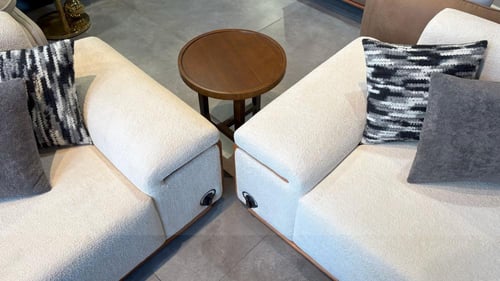 طقم كنب قماشي فاخر