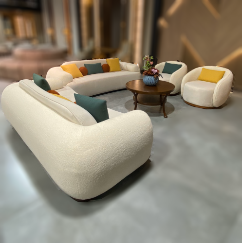 طقم كنب قماشي 8 مقاعد