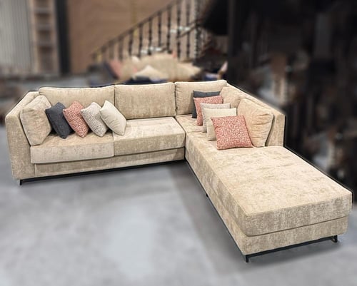 كنب زاوية قماشي