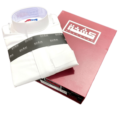 ثوب كشخة رجالي سحاب ساده -ساده ابيض