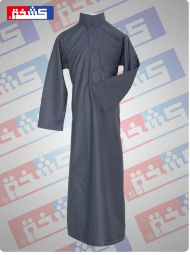 ثوب شبابي شتوي(لون زيتي) سادة-سادة