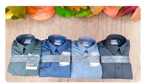 ثوب ولادي(لون رصاصي) زرار