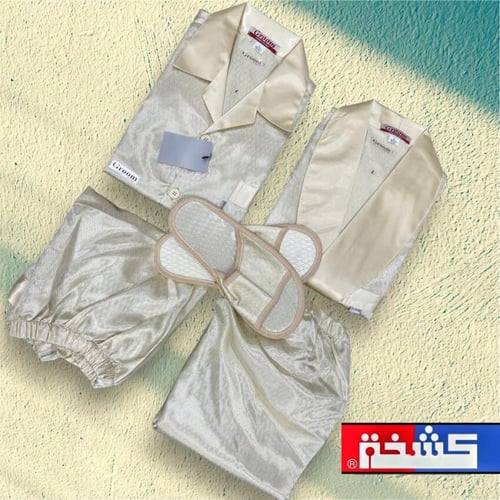 بجامة ساتان سوري خمس قطع رجالي