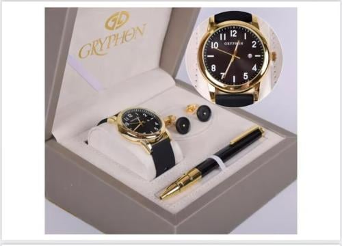 طقم ساعة وكبك وقلم