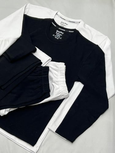 بجامة اسكيمو حراري دائري كم طويل اطفال