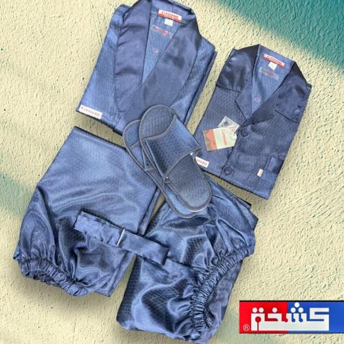 بجامة ساتان سوري خمس قطع رجالي