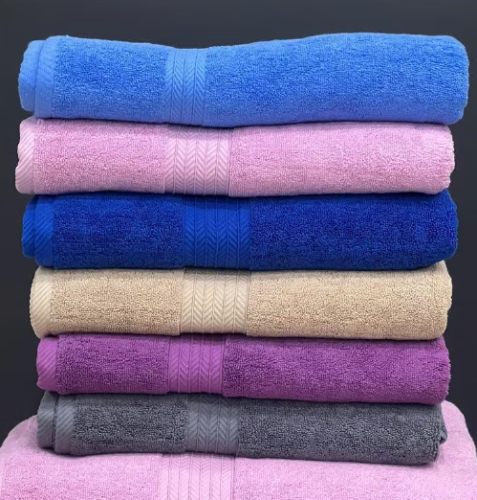 منشفه قطن هندي 100%عالية الامتصاص - مقاس 75*150.