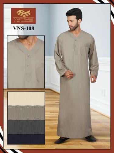 ثوب نوم فينوس سبعة زرار ملون رجالي