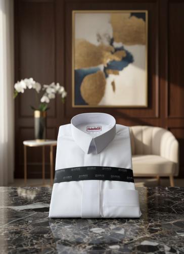 ثوب كشخه ولادي سحاب قلاب-ساده ابيض