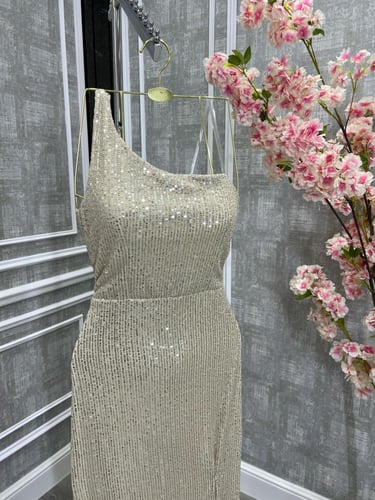 فستان استرتش لماع ناعم