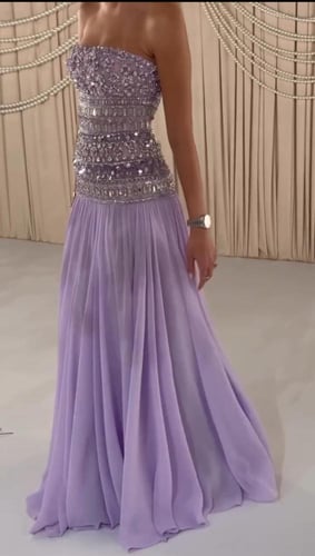 فستان سهرة تطريز