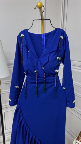 فستان سهره نيلي