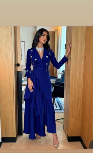 فستان سهره نيلي