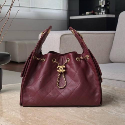 حقيبة فاخرة برغندي - chanel