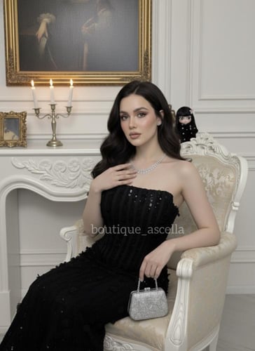 فستان دعاء الاسود