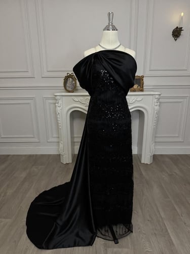 فستان روابي الاسود