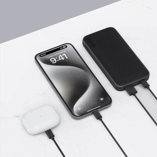 باوربانك 10000- 15 واط رمادى من AUKEY
