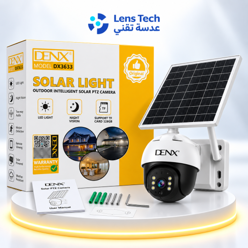 كاميرا مراقبة DENX DX3633 بالطاقة الشمسية – حماية...