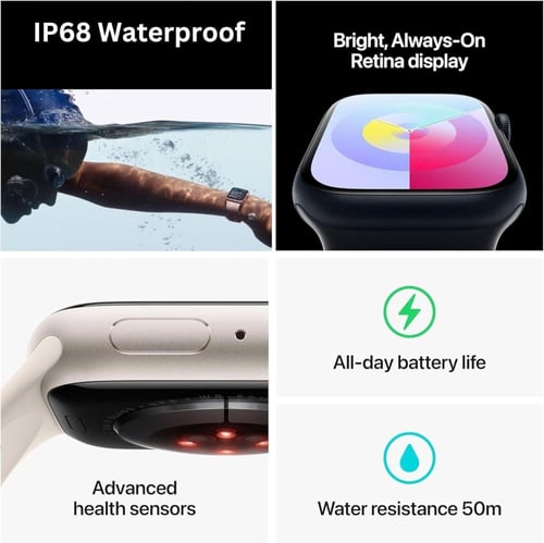 اصغر ساعة نسائية مقاس 41 من جي تاب تدعم الاشعارات...