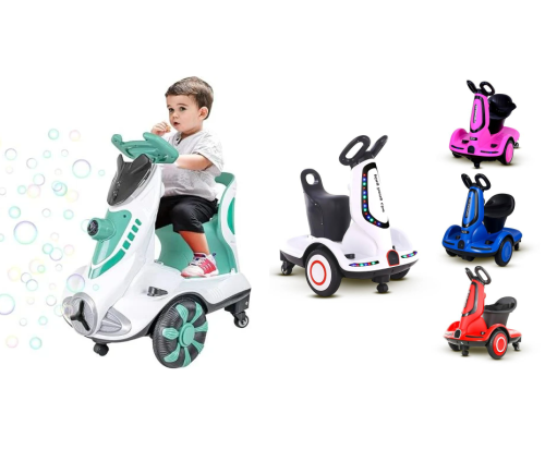 سكوتر كهربائي ذكي للأطفال بكرسي مريح وضمان سنتين