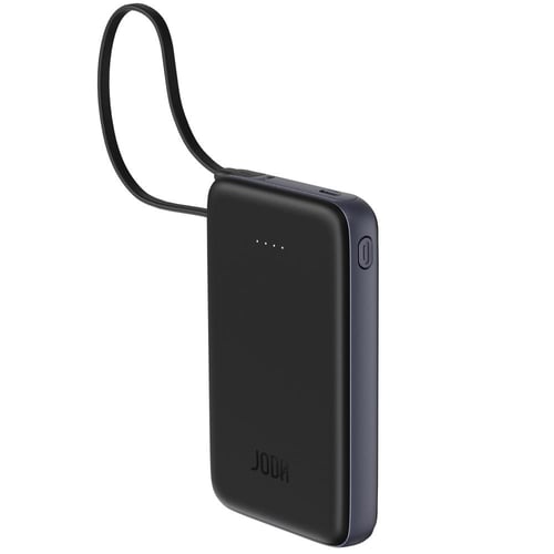 باور بانك 10000 اسود مع كيبل مدمج من JODA