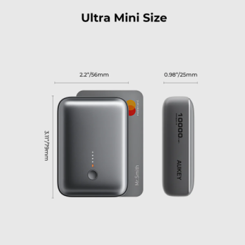 باور بانك 10000 -22.5واط ابيض من AUKEY