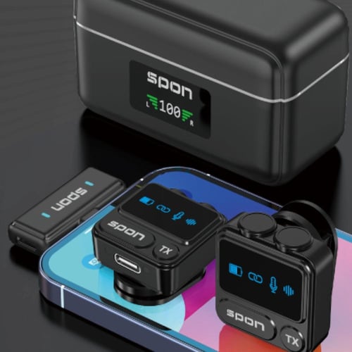مايك لاسلكي تايب سي قطعتين من SPON