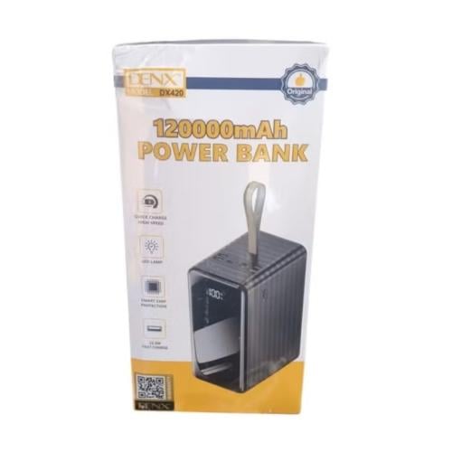 باور بانك DENX DX420 – سعة عملاقة 120,000mAh