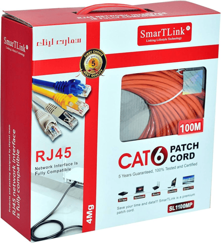 كيبل انترنت CAT6 متر 100 - GS5100BX