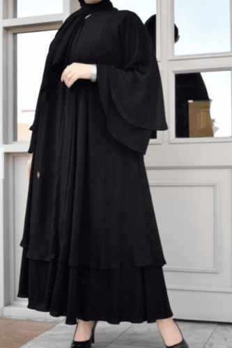 Simple wide abaya